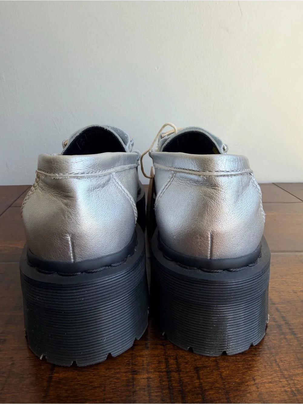 Dr. Martens Penton II Quad Metallic Leather Loafers Women's Size 8